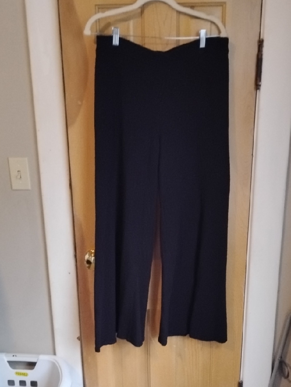 Fp Beach Black Knit Flare Pants, L